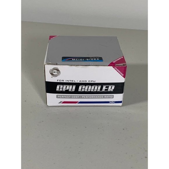 New in Box EVERCOOL CPU Cooler for Intel or AMD - MCI01-510EA - Picture 1 of 2